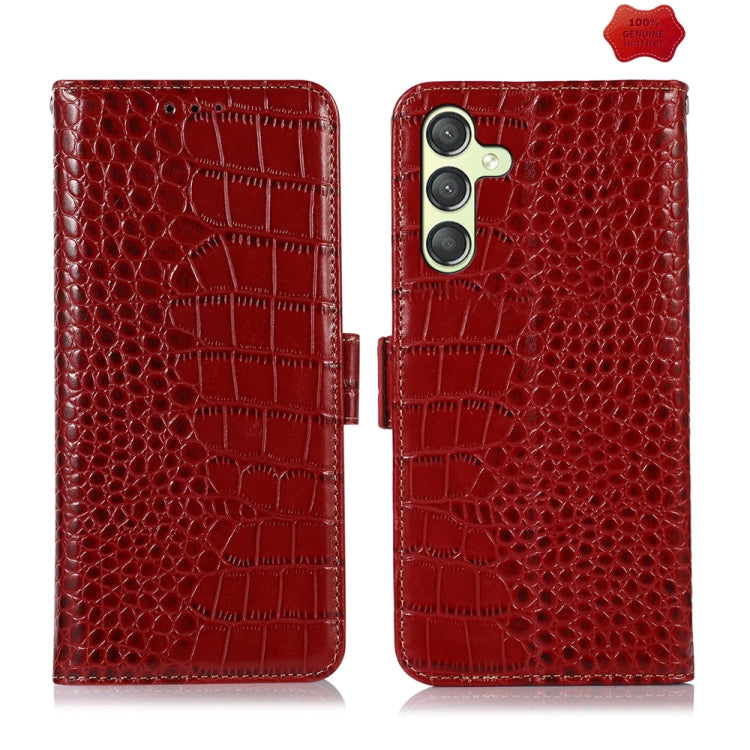 Custodia portafoglio in pelle per Samsung Galaxy S24+
