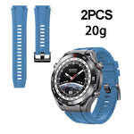 Per il cinturino di ricambio in silicone per Huawei Watch Ultimate, 2pcs Regular Style, 3pcs Longer Style