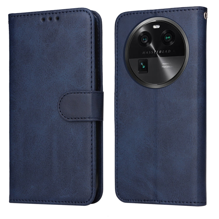Custodia in pelle a conchiglia per OPPO Find X6