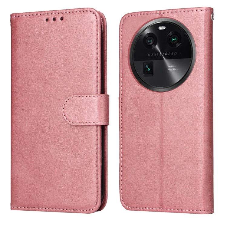 Custodia in pelle a conchiglia per OPPO Find X6