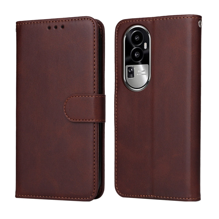 Custodia in pelle a conchiglia per OPPO Reno10 e Find X