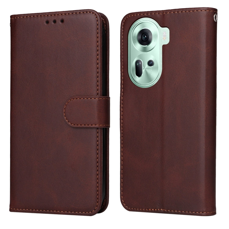 Custodia portafoglio in pelle per OPPO Reno11 5G