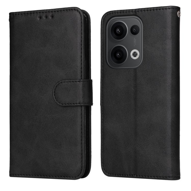 Custodia per telefono in pelle a conchiglia con struttura in vitello classico, For OPPO Find X9, For OPPO A6 Pro 4G / 5G Global / F31 5G, For OPPO Find X9 Pro, For OPPO Reno13 / Reno14 / Reno14 F 5G Global