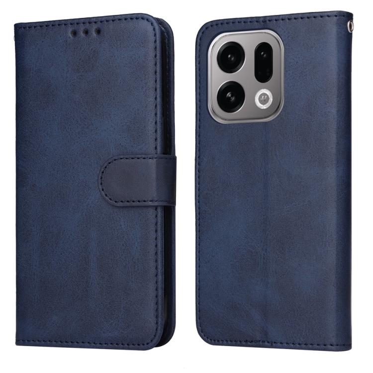Custodia per telefono in pelle a conchiglia con struttura in vitello classico, For OPPO Find X9, For OPPO A6 Pro 4G / 5G Global / F31 5G, For OPPO Find X9 Pro, For OPPO Reno13 / Reno14 / Reno14 F 5G Global