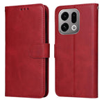Custodia per telefono in pelle a conchiglia con struttura in vitello classico, For OPPO Find X9, For OPPO A6 Pro 4G / 5G Global / F31 5G, For OPPO Find X9 Pro, For OPPO Reno13 / Reno14 / Reno14 F 5G Global