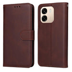 Custodia per telefono in pelle a conchiglia con struttura in vitello classico, For OPPO F33 Pro 5G, For OPPO Reno15 F 5G, For OPPO Reno15 5G Global / Reno 15c 5G, For OPPO A6 4G / 5G / A6x 5G Global