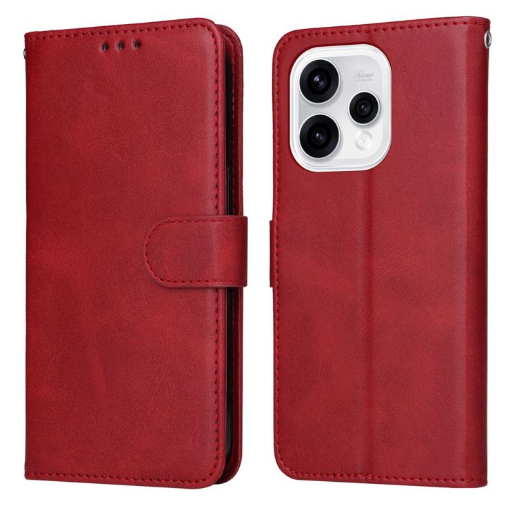 Custodia per telefono in pelle a conchiglia con struttura in vitello classico, For OPPO F33 Pro 5G, For OPPO Reno15 F 5G, For OPPO Reno15 5G Global / Reno 15c 5G, For OPPO A6 4G / 5G / A6x 5G Global