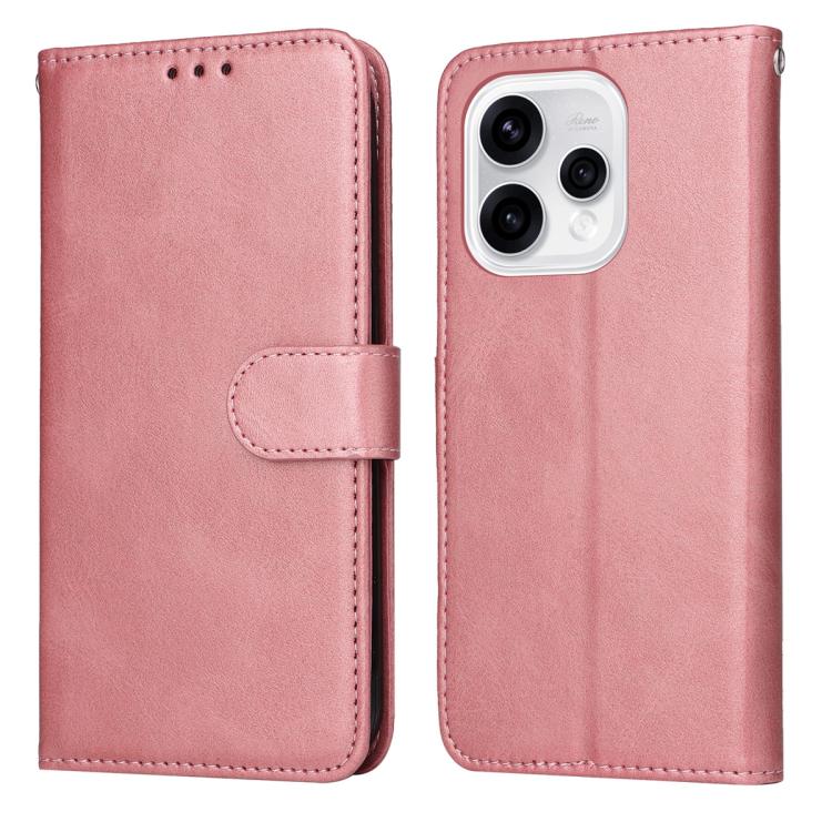 Custodia per telefono in pelle a conchiglia con struttura in vitello classico, For OPPO F33 Pro 5G, For OPPO Reno15 F 5G, For OPPO Reno15 5G Global / Reno 15c 5G, For OPPO A6 4G / 5G / A6x 5G Global