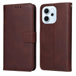 Custodia per telefono in pelle a conchiglia con struttura in vitello classico, For OPPO F33 Pro 5G, For OPPO Reno15 F 5G, For OPPO Reno15 5G Global / Reno 15c 5G, For OPPO A6 4G / 5G / A6x 5G Global