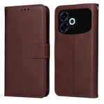 Custodia per telefono in pelle a conchiglia con struttura in vitello classico, For OPPO F33 Pro 5G, For OPPO Reno15 F 5G, For OPPO Reno15 5G Global / Reno 15c 5G, For OPPO A6 4G / 5G / A6x 5G Global