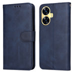 Custodia per telefono in pelle a conchiglia con struttura in vitello classico, For Realme C55, For Realme GT Neo 5 5G / GT3