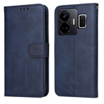 Custodia per telefono in pelle a conchiglia con struttura in vitello classico, For Realme C55, For Realme GT Neo 5 5G / GT3