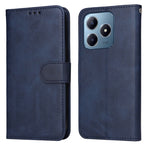 Custodia per telefono in pelle a conchiglia con struttura in vitello classico, For Realme 13+, For Realme 13 Pro / 13 Pro+ / P1 Pro Global, For Realme GT 6 / GT Neo6 SE, For Realme C63 / C61  / Note 60