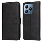 Custodia per telefono in pelle a conchiglia con struttura in vitello classico, For Realme 13+, For Realme 13 Pro / 13 Pro+ / P1 Pro Global, For Realme GT 6 / GT Neo6 SE, For Realme C63 / C61  / Note 60