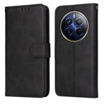 Custodia per telefono in pelle a conchiglia con struttura in vitello classico, For Realme 13+, For Realme 13 Pro / 13 Pro+ / P1 Pro Global, For Realme GT 6 / GT Neo6 SE, For Realme C63 / C61  / Note 60