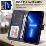 Custodia per telefono in pelle a conchiglia con struttura in vitello classico, For Realme 13+, For Realme 13 Pro / 13 Pro+ / P1 Pro Global, For Realme GT 6 / GT Neo6 SE, For Realme C63 / C61  / Note 60