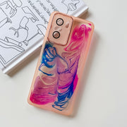 Custodia per telefono in TPU galvanica con pittura a olio, For Xiaomi Redmi K40 Pro, For Xiaomi Redmi K40 Gaming