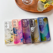 Custodia per telefono in TPU galvanica con pittura a olio, For Xiaomi Redmi K40 Pro, For Xiaomi Redmi K40 Gaming