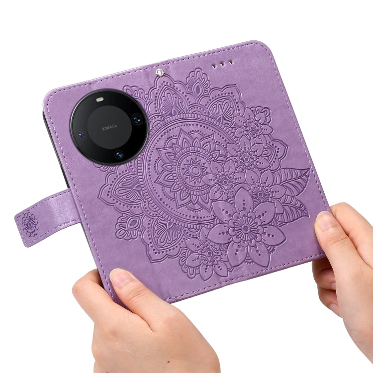 Custodia portafoglio in pelle per Huawei Mate 60