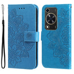 Custodia portafoglio in pelle goffrata per Huawei Enjoy 70 Pro