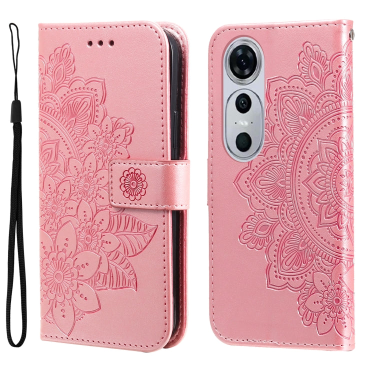 Custodia portafoglio in pelle goffrata per Huawei Enjoy 70 Pro