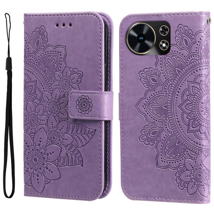 Custodia portafoglio in pelle goffrata per Huawei Nova 15 Pro