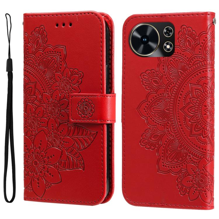 Custodia portafoglio in pelle goffrata per Huawei Nova 15 Pro