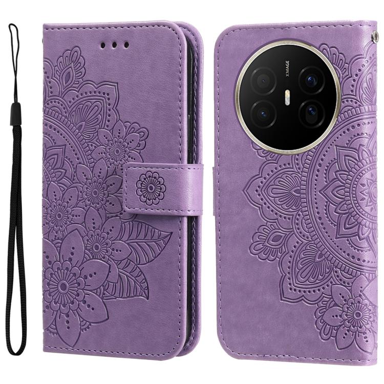 Custodia portafoglio in pelle goffrata per Huawei Nova 15 Pro