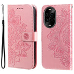 Custodia portafoglio in pelle goffrata per Huawei Nova 15 Pro