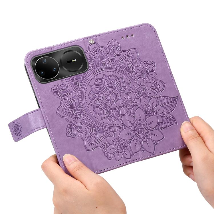 Custodia portafoglio in pelle goffrata per Huawei Nova 15 Pro