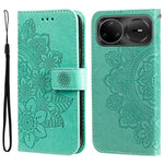 Custodia portafoglio in pelle goffrata per Huawei Nova 15 Pro