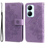 Custodia portafoglio in pelle goffrata per Huawei nova 16
