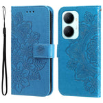 Custodia portafoglio in pelle goffrata per Huawei nova 16