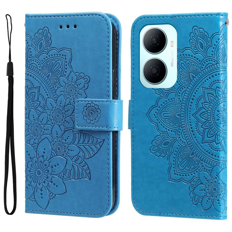 Custodia portafoglio in pelle goffrata per Huawei nova 16