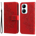 Custodia portafoglio in pelle goffrata per Huawei nova 16