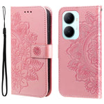 Custodia portafoglio in pelle goffrata per Huawei nova 16