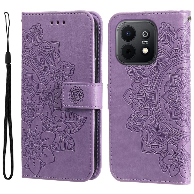 Custodia portafoglio in pelle goffrata per Huawei nova 16
