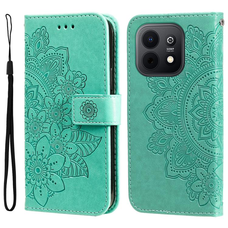 Custodia portafoglio in pelle goffrata per Huawei nova 16