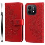 Custodia portafoglio in pelle goffrata per Huawei nova 16