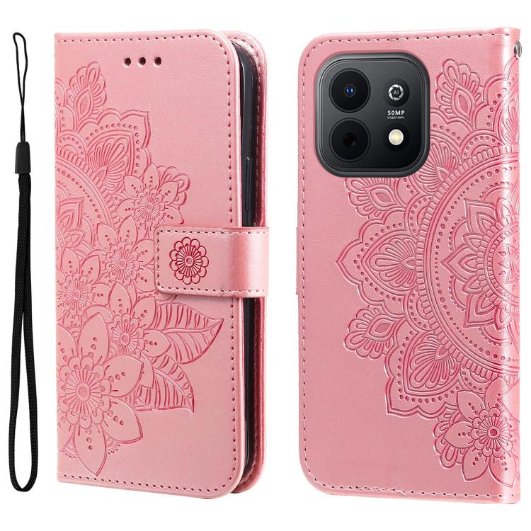 Custodia portafoglio in pelle goffrata per Huawei nova 16