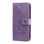 Custodia portafoglio in pelle goffrata per Huawei nova 16