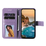 Custodia portafoglio in pelle goffrata per Huawei nova 16