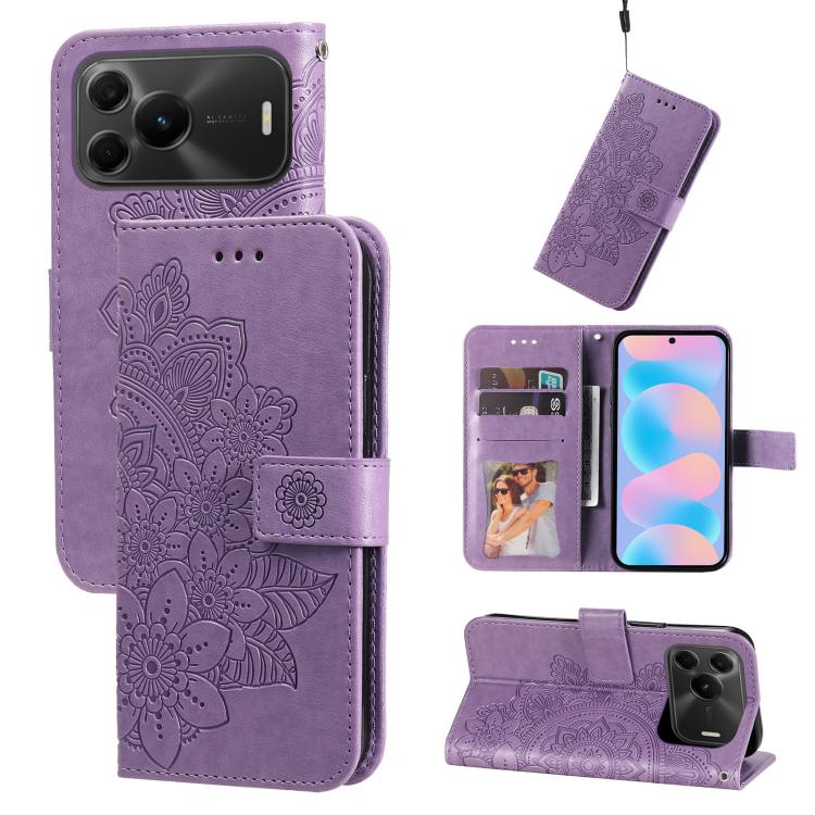 Custodia portafoglio in pelle goffrata per Huawei nova 16