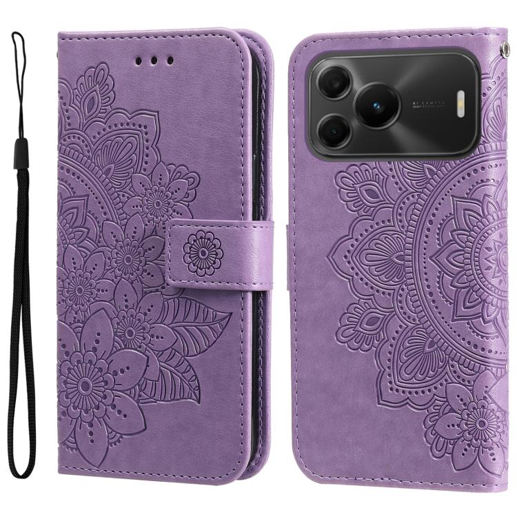 Custodia portafoglio in pelle goffrata per Huawei nova 16