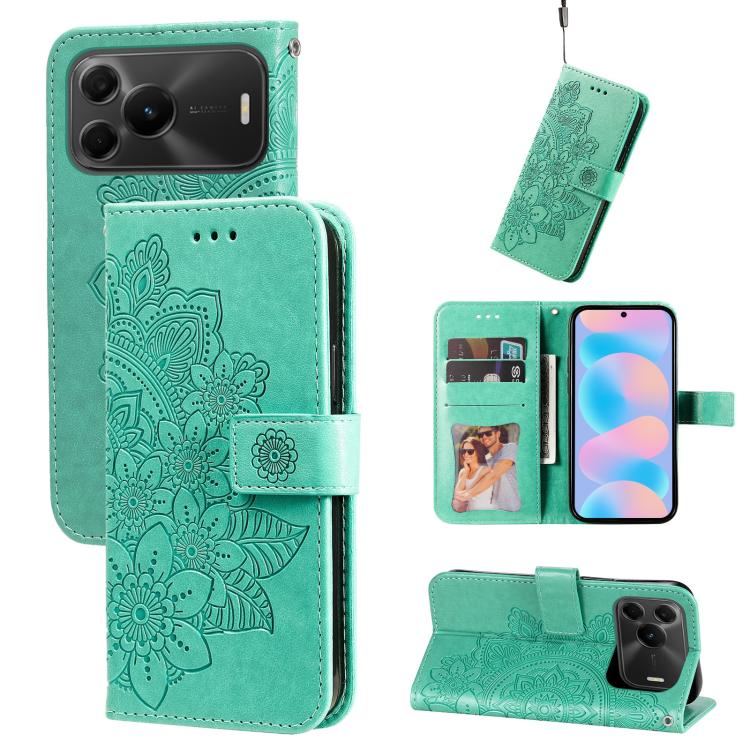 Custodia portafoglio in pelle goffrata per Huawei nova 16