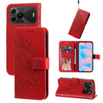Custodia portafoglio in pelle goffrata per Huawei nova 16