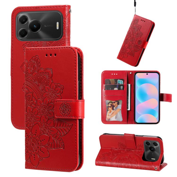 Custodia portafoglio in pelle goffrata per Huawei nova 16