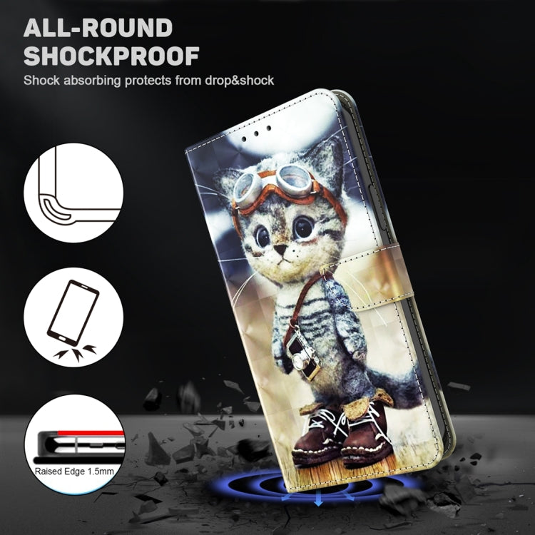Custodia in pelle con motivo 3D per Honor Magic5 Lite