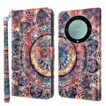 Custodia in pelle con motivo 3D per Honor Magic5 Lite