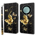 Custodia in pelle con motivo 3D per Honor Magic5 Lite